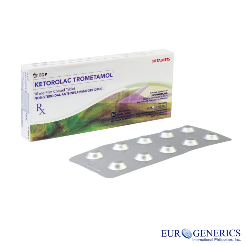 TGP Ketorolac Trometamol 10mg Eurogenerics